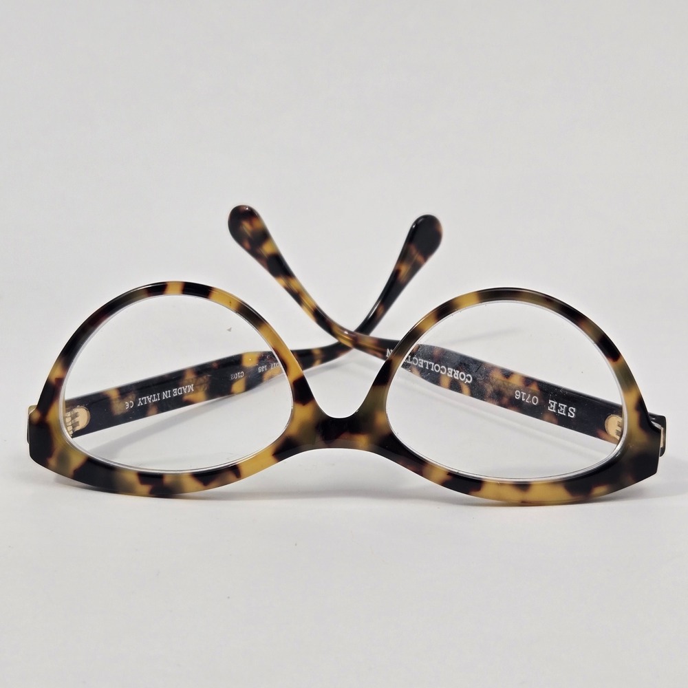 SEE 0716 Core Collection Tortoise Cat Eye Eyeglass Frames Made in Italy C102